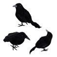 thumbnail image 2 of 1/3/6 Animal modelo pluma simulación negro cuervo adornos decoraciones de Halloween, 2 of 3