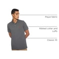 thumbnail image 3 of Remera Polo para Hombre U.S. Polo Assn. Gris Oscuro Jaspeado Talle M, 3 of 4