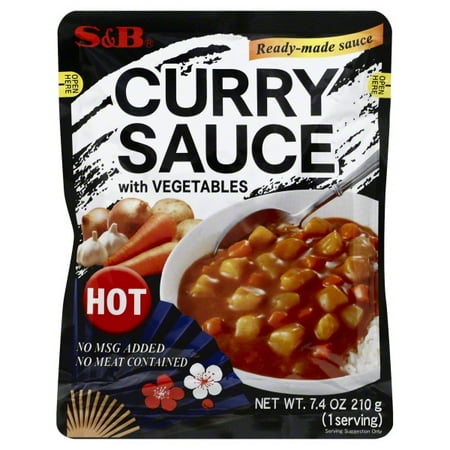 (2 Pack) S & B SAUCE CURRY&VEG HOT (Best Curry For Veg Biryani)