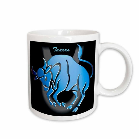 3drose, Taurus Zodiac Sign, 11oz Mug