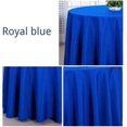 thumbnail image 2 of Round Solid Color Polyester Tablecloth Household Tablecloth (royal Blue), 2 of 5