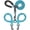 Light Blue(for 2 Dogs), variant on YeewayVeh Double Dog Leash for 2 Dogs, 360° Tangle-Free Swivel with Shock Absorbing Bungee, Adjustable Dual Dog Walking Leash (25-150 lbs)