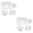 thumbnail image 1 of Bewildely 4 Pieces Christmas Dies Snowflake Pattern Rust-proof Steel Card Mold Making High-carbon Paper Stenciling for Embossing Type1 NO1, 1 of 6