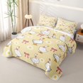 thumbnail image 3 of Manfei Kawaii Duck Quilt Full for Girls Boys,Cute Animal Bowknot Full Bedspread Sets, 3 of 7