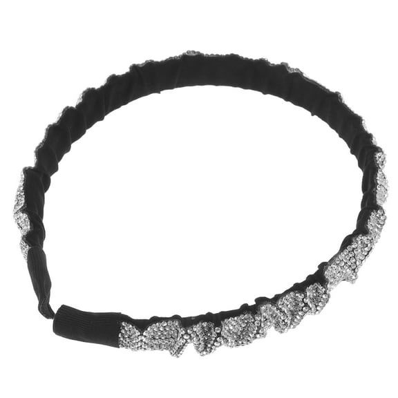 Clispeed 1Pc Silver Rhinestone Hairband Fashionable Head Wear Elegant Hair Accessory