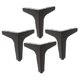 thumbnail image 5 of unbranded 4Ud Patas Negras Resistentes Para Muebles Con Triangular Soporte Para Sillas Y Mesas, 5 of 8