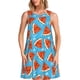 thumbnail image 1 of Disketp Cartoon Watermelon para Vestido sin Mangas para Mujeres, Vestidos de Verano para Mujeres, Casual y Holgado para la Playa, 1 of 7