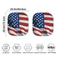 thumbnail image 2 of Binienty American Flag Windshield Sun Shade Soft Easy Installation Sunshade for Car Windshield Heat and UV Rays Protection Removable Accessories Universal for Sedan Van SUV 2 Pcs, 2 of 5