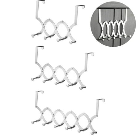 

Carmenl Clearance Deal! Stainless Door Behind The Hook Rack Coat Hat Storage Organize Key Holder Wall Door Hangers Hat Organizer Hook Household hooks
