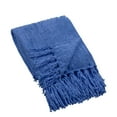 thumbnail image 6 of Home Soft Things Crystal Chenille Throw - Lapis Blue - 50" x 60", 6 of 8