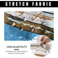 thumbnail image 3 of Office Chair Cover Stretchable Computer Desk Chair Seat Covers 2 Piece Waterproof Swivel Chair Protective Slipcover, 3 of 6