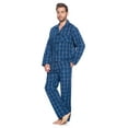 thumbnail image 2 of Ashford & Brooks Mens Woven Pajamas Long Pj Set, Blue/Grey, XXL, 2 of 5
