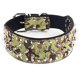 thumbnail image 1 of FloreceBien Collar de perro con uñas de piel sintética marrón de 2" de ancho, 37 clavos 60 clavos, bulldog, boxer, 1 of 5