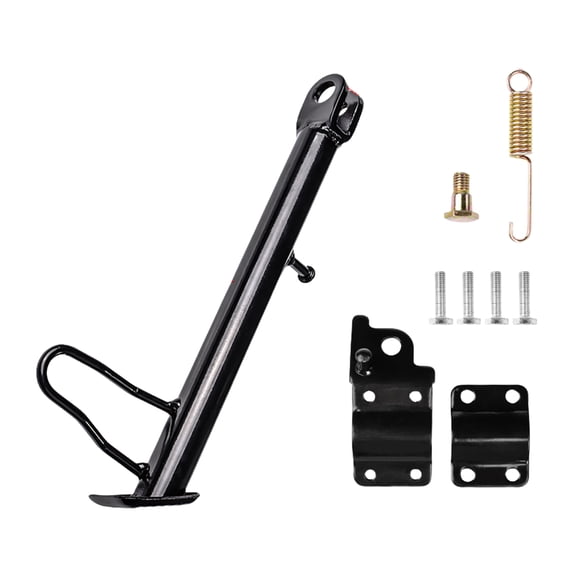 Replacement Side Support Stand Motorcycle Kickstand with Mounting Accessories Side Stand for Most Motorbike