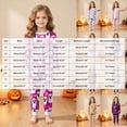 thumbnail image 3 of TOWED22 Kids Pajamas For Girls Boys Skeleton Pumpkin Ghost Graphic Cotton Sleepwear Toddler Clothes Halloween Pumpkin Outfit(Pink,8-9 Y), 3 of 9