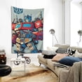 thumbnail image 2 of Transformers Tapestry Aesthetic Wall Hanging for Living Room Bedroom Art Tapestries Poster Blanket College Dorm Home Decor 60x51 Inch, 2 of 8
