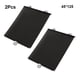 thumbnail image 4 of Parasol para coche, 2 uds., cortina lateral para parabrisas de coche, bloqueador solar plegable, parpadeo, ventosa, accesorios universales para Automoción decorativa y accesorios Negro 45*125 Riwesomey VI022157-03, 4 of 6