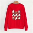 thumbnail image 5 of Hurxie Sweatshirt Hoodies Halloween for Women Graphic Pullover Top Red,M, 5 of 7