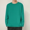 thumbnail image 4 of Annhoo Men's Casual Tops Crew Neck Long Sleeve Crew Neck T-Shirts Loose Work Sports Basic Shirts Fall Comfy Pullover, 4 of 7