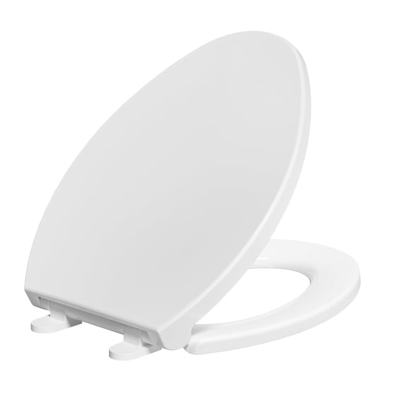 ROSYNEY Elongated Toilet Seat, Slow Close, Quick & Easy Installation, White