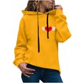 thumbnail image 2 of Tejiojio Womens Fall Clearance Autumn Winter Hoodie Sweatshirt Pullover Long Sleeved Comfortable Tops, 2 of 4