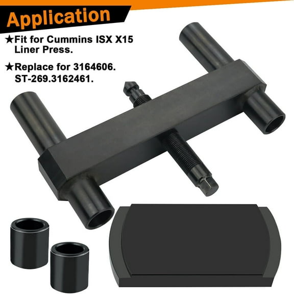 For Cummins ISX X15 Cylinder Liner Press Installer Tool Heavy Duty Steel 3164606