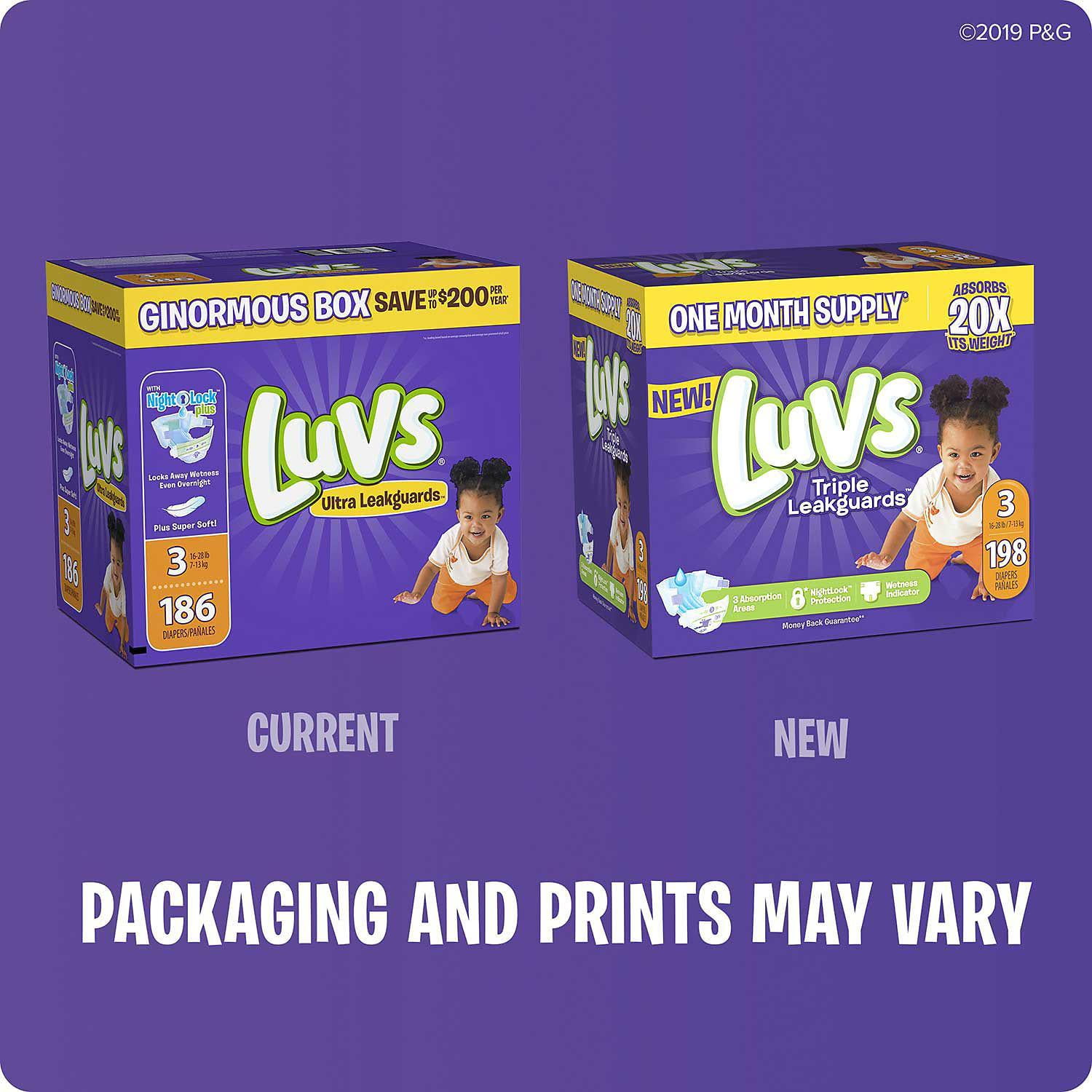 Luvs Ultra Leakguards Diapers (Choose Your Size)baby’s skin - 2