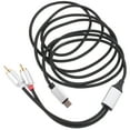 thumbnail image 1 of Usb C To Double Rca Audio Cable Y Splitter Audio Converter 2m Connector Wire, 1 of 8