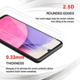 thumbnail image 3 of Xhy Samsung Galaxy A03 A13 A33 A53 5G Screen Protector Tempered Glass, HD Transparent Case Friendly Bubble Free 9H (2-Pack), 3 of 9