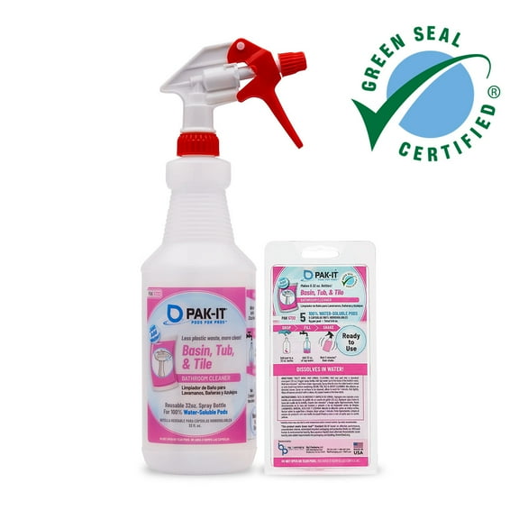 PAK-IT® Basin, Tub & Tile Bathroom PRO Cleaning Kit