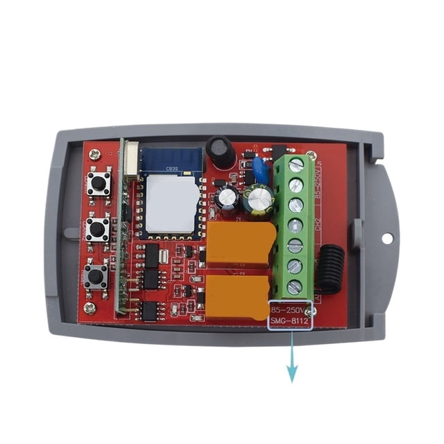 Interrupteur de Porte Wifi Intelligent Récepteur de Porte de Garage Universel 2CH Télécommande Ouvre-Portail Contrôleur, Plus Précis et Stable