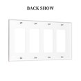 thumbnail image 2 of cute cat guitar Switch Cover Decorative Wall Plate / 4-Gang 4-Decor / Standard Size 4.5x8 in, 2 of 5