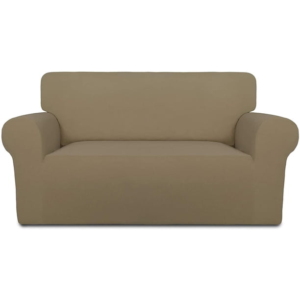 Funda de sofá superelástica para silla, funda de sofá suave antideslizante de licra, protector de muebles lavable con espuma antideslizante y parte inferior elástica para niños, mascotas Xemadio LRWJ062-14