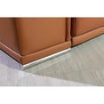 thumbnail image 3 of Titan Furnishings 8-Piece 2-Console 3-Power Reclining Leather Sectional in Brown, 3 of 12