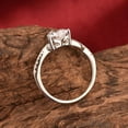 thumbnail image 2 of Silvago Jewel 2 Ct Heart Cut Lab Created Diamond Rings - 14K White Gold Over Ring - Engagement Split Shank Promise Rings for Women's - Forever Diamond Ring for Women's - Heart Shape Proposal Rings, 2 of 6
