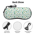 thumbnail image 3 of KLL Pineapple Print Eyeglass Case for Men & Women's Classy Travel Eyewear Holder Case Zipper Eyeglasses Case With Hook, 3 of 6