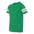 thumbnail image 2 of Youth Football Fine Jersey Tee Color Vintage Green/ White X-Small Size, 2 of 4