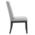 thumbnail image 2 of Steve Silver Yves Rubbed Charcoal 8-Piece Dining Set with Gray Side Chairs, 2 of 7