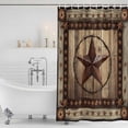thumbnail image 4 of Western Farmhouse Waterproof Fabric Shower Curtain,Primitive Rustic Country Retro Texas Star Waterproof Fabric Shower Curtain for Bathroom Bathtubs Shower Curtains with 12 Hooks Small 36x78in, 4 of 8