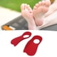 thumbnail image 2 of 1 par de plantillas ortopédicas para talón plano con soporte de arco y orificio para corregir piernas tipo O X, color rojo, talla S para niños (28-34), 2 of 10