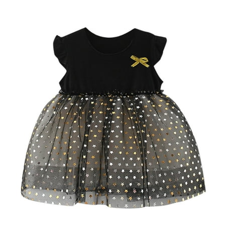 

Alueeu dress for girl Toddler Baby Kids Girls Ruched Ruched Patchwork Flowers Summer Princess Dresses