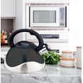 thumbnail image 3 of American Dream Home Goods 3L Stainless Steel Stovetop Whistling Tea Kettle with Cool Touch Nylon Handle, Black, 3 of 8