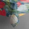 thumbnail image 3 of Pioneer Flower Floral Print Pattern Rectangle Tablecloth 60"x120",Waterproof Polyester Rectangle Table Cloth, Wipeable Spillproof Polyester Tablecloth for Dining, Camping, Indoor and Outdoor, 3 of 6
