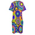 thumbnail image 4 of Flower Power-vestido holgado con bolsillo para mujer ropa de ceremonia estilo Retro Hippy para ocasis especiales, 4 of 6