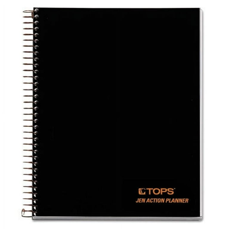 JEN Action Planner, 1-Subject, Narrow Rule, Black Cover, (84) 8.5 x 6.75 Sheets JEN Action Planner, 1-Subject, Narrow Rule, Black Cover, (84) 8.5 x 6.75 Sheets