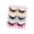 thumbnail image 4 of pestañas de hadas,Pestañas postizas con brillo de lentejuelas luminosas,Maquillaje de escenario Pestañas coloridas pestañas,disfraz mujer color halloween pestañas,divertidas pestañas de Yuyangstore pestañas de hadas, 4 of 8