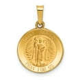 thumbnail image 1 of 14K Yellow Gold Polished and Satin St. Raphael Medal Pendant, 1 of 2