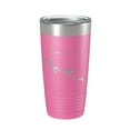 thumbnail image 1 of Salamonie Lake Map Tumbler Travel Mug Insulated Laser Engraved Coffee Cup Indiana 20 oz Pink, 1 of 1