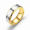 thumbnail image 7 of NICKSUN Forever LOVE titanium steel couple ring golden ring jewelry couple ring daily wear, 7 of 7