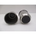 thumbnail image 3 of 2- Stainless Metal Trailer Wheel Center Hub Cap Covers / 3.18 Bore Black End Cap, 3 of 4